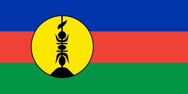 New Caledonia flag — Stock Photo, Image