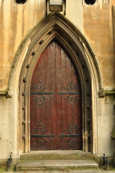 Дверь баптистской церкви Хит-стрит — стоковое фото
