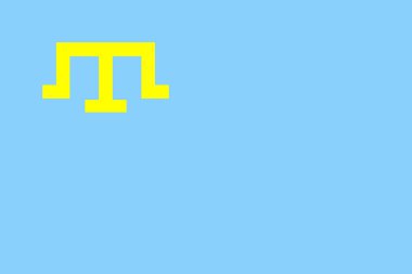 Crimean tatar flag clipart