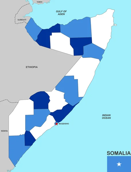 Somalia Mapa —  Fotos de Stock