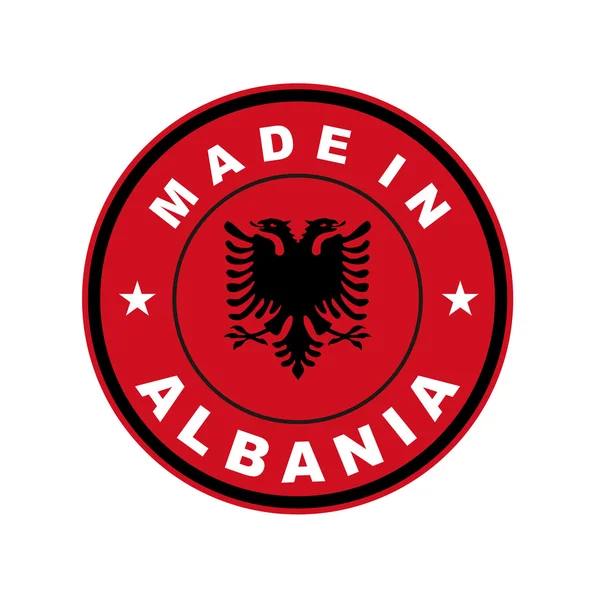 Fabricado em albania — Fotografia de Stock