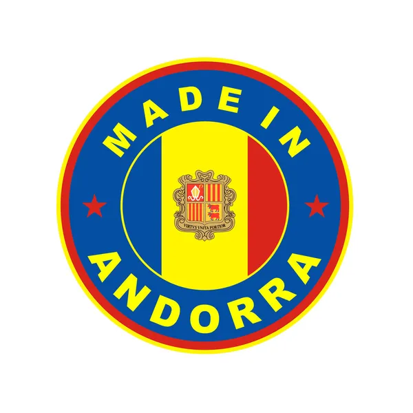 Made in andorra — Stock Photo, Image