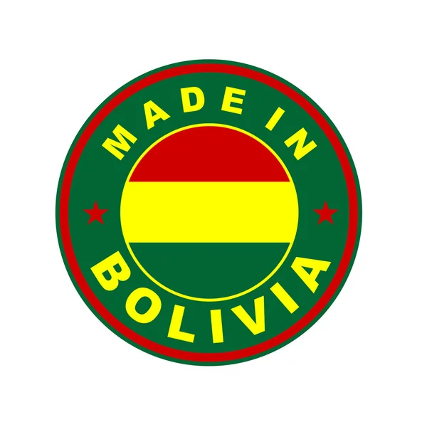 Hergestellt in bolivien — Stockfoto