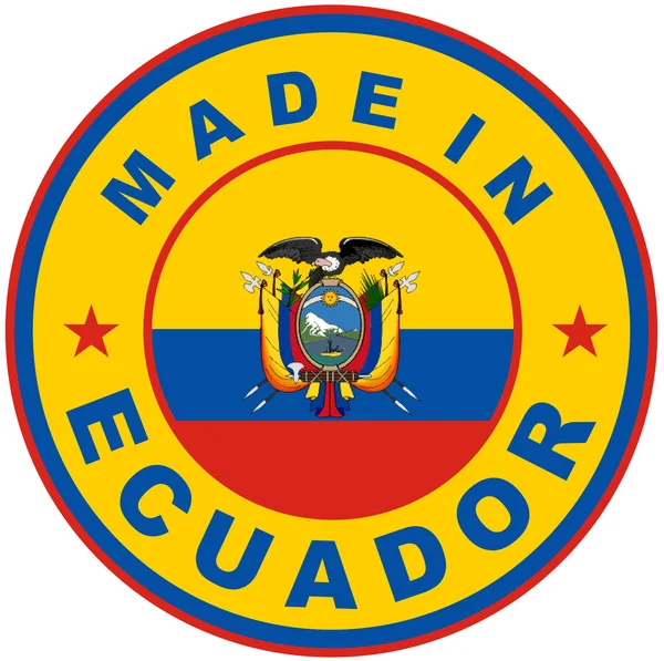 Сделано в Эквадоре — стоковое фото