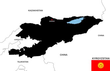 Kırgızistan Haritası