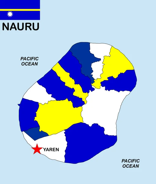 Nauru mapa — Stock fotografie