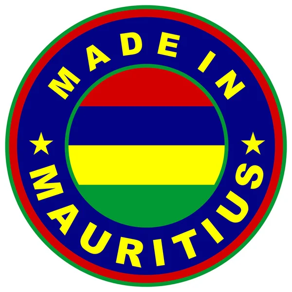 Hergestellt in mauritius — Stockfoto