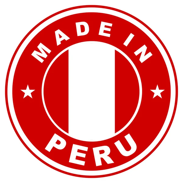 Hergestellt in Peru — Stockfoto