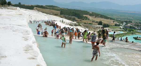 Touristes pamukkale — Photo