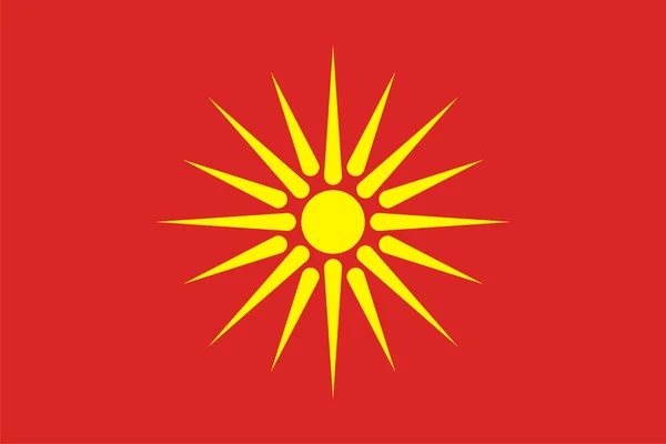Makedonien gamla flagga — Stockfoto