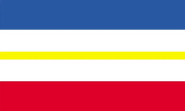 Bandeira da pomerânia ocidental de mecklenburg — Fotografia de Stock