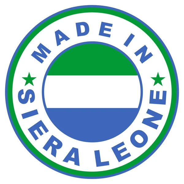 Made in siera leone — Stock Photo, Image