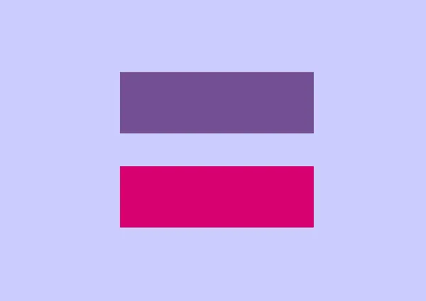 Bisexual marriage equality sign — Stock Photo, Image