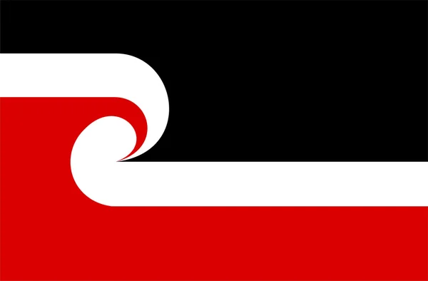Maorský vlajka — Stock fotografie
