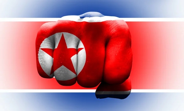 Bandeira da Coreia do Norte — Fotografia de Stock