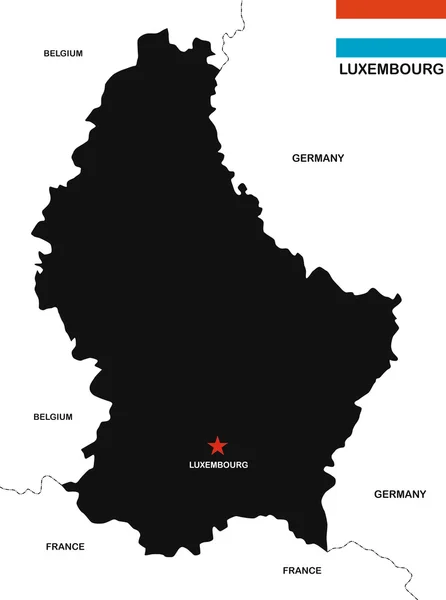 Luxembourg Carte — Photo