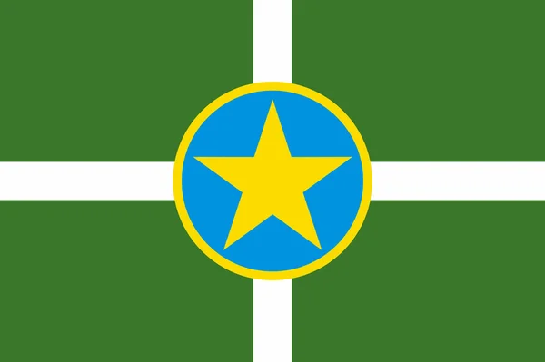 Flaga miasta Jackson — Zdjęcie stockowe