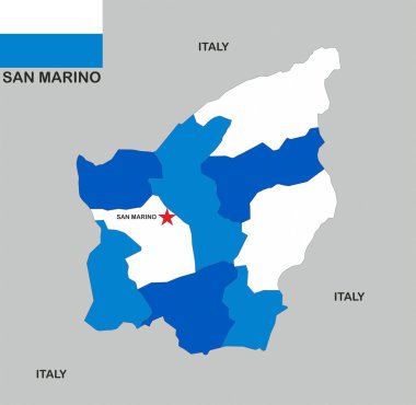 San marino Haritası