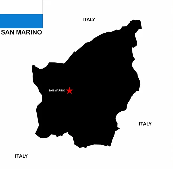 San marino map — Stock Photo, Image