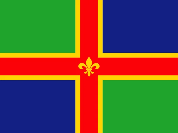 Vlag van Lincolnshire — Zdjęcie stockowe