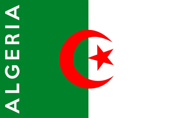 Flagge von Algerien — Stockfoto