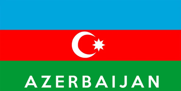 Flagge von Azerbaijan — Stockfoto
