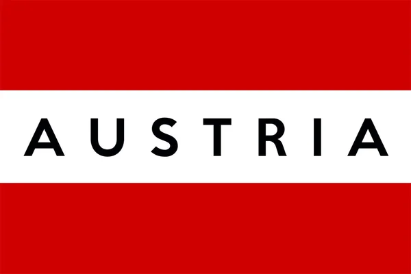 Flaggan av Österrike — Stockfoto