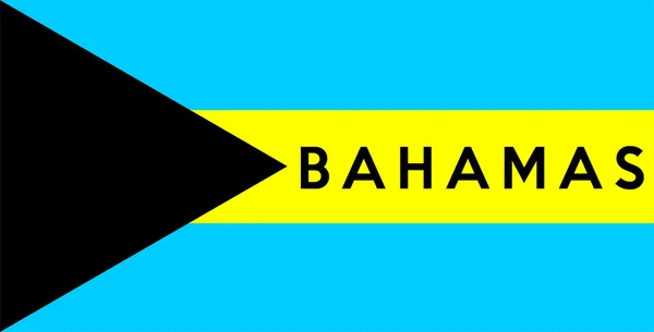 Flag of bahamas — Stock Photo, Image