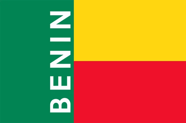 Benin zászlaja — Stock Fotó