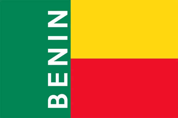 Bandiera del Benin — Foto Stock