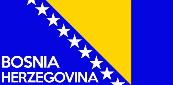 Vlag van Bosnië herzegovina — Stockfoto