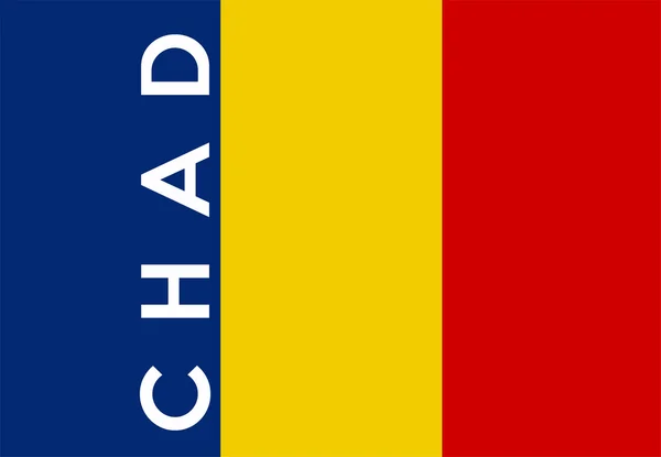 チャドの国旗 — ストック写真