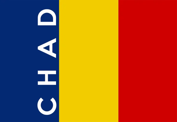 Flagga Tchad — Stockfoto