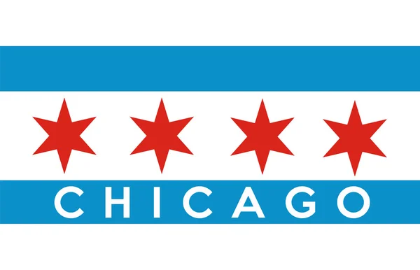 Bandiera Chicago — Foto Stock