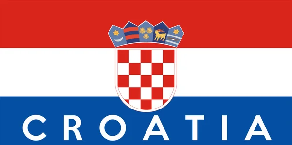 Bandeira da Croácia — Fotografia de Stock