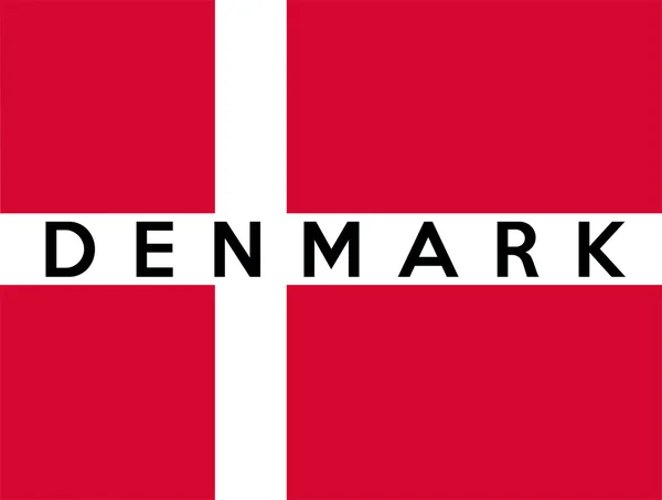 Прапор Данії — стокове фото