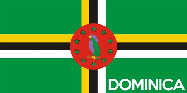 Bandeira de dominica — Fotografia de Stock