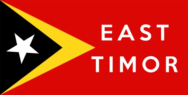 Bandera de Timor Oriental —  Fotos de Stock