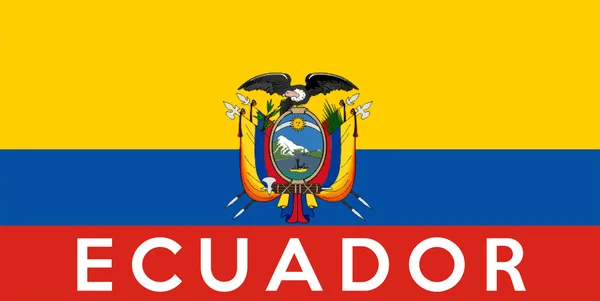 Bandeira do Equador — Fotografia de Stock