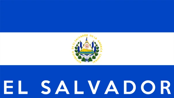 Bandiera di El Salvador — Foto Stock