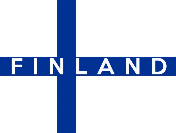 Vlag van finland — Stockfoto