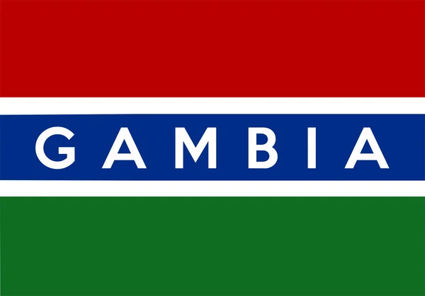 Bandera de Gambia —  Fotos de Stock