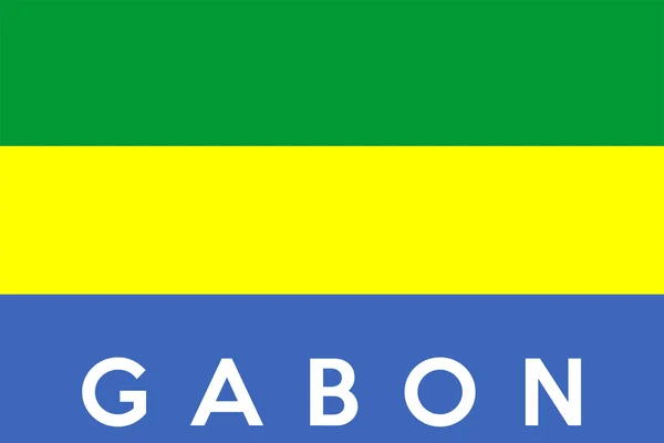 Gabon Bayrağı — Stok fotoğraf