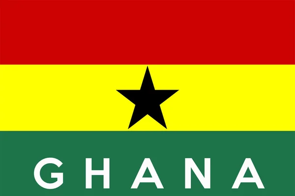 Flagga ghana — Stockfoto