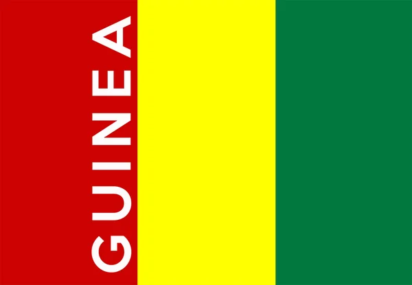 Guinejská vlajka — Stock fotografie