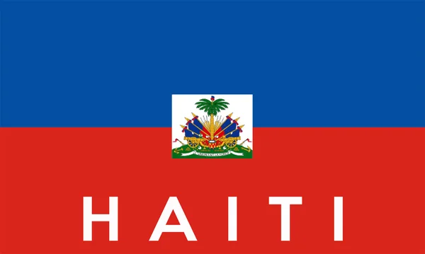 Haitská vlajka — Stock fotografie