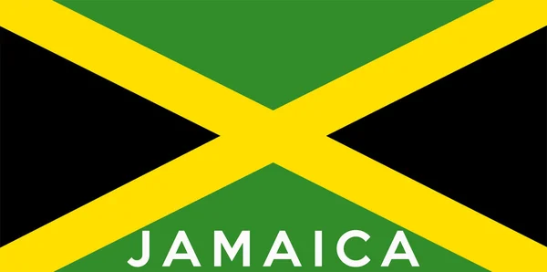 Bandeira de Jamaica — Fotografia de Stock