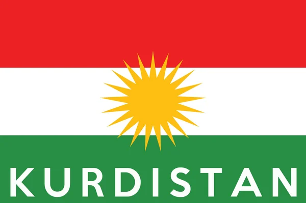 Drapeau kurdistan — Photo