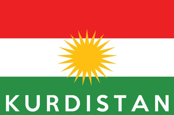 Drapeau kurdistan — Photo