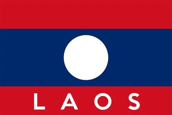 Bandera de laos —  Fotos de Stock